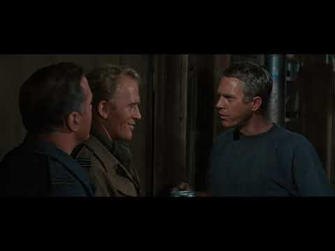 The Great Escape 1963 How many are you taking out scene 4K