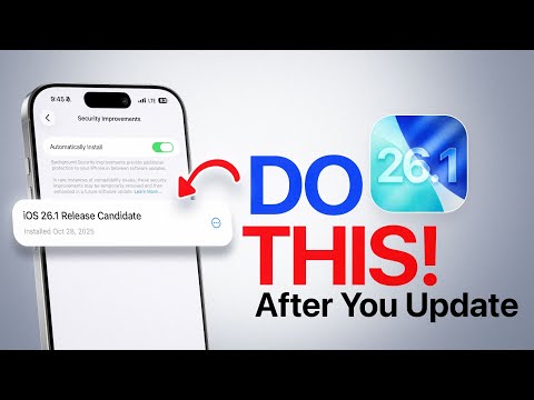iOS 26.1 is OUT  - Do This IMMEDIATELY!