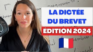 La dictée 2024 du brevet des collèges (lecture + correction)