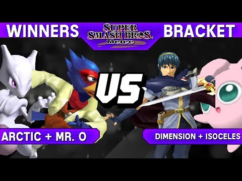 Smash Melee - Arctic + Mr.O (Falco / Mewtwo) vs Dimension + Isoceles (Marth / Puff) - S@LT 136 RR