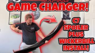 INSANE Transformation! Superautousa stage 3 ZO6 spoiler + wicker bill install C7 corvette 2014-2019