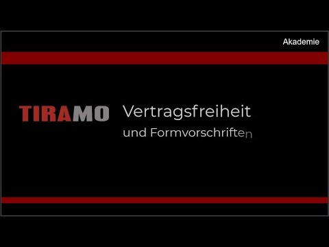Kaufmännisches Grundwissen: Vertragsfreiheit und Formvorschriften