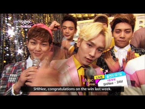 [Music Bank w/ Eng Lyrics] Hot Backstage! with SHINee & 2AM (2013.04.06)
