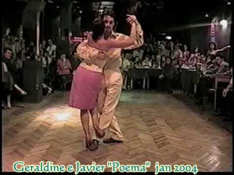  Javier Rodriguez  and  Geraldine Rojas  are  dancing  to  the  tango  "  Poema  "