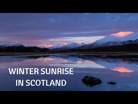 Photographing a winter sunrise in Scotland with landscape photography tips