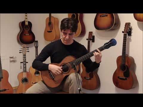 Charles Roudhloff romantic guitar ~1820 - very elegant and good sounding guitar - check video! image 13