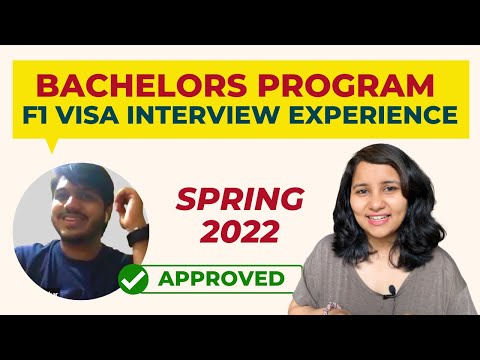 How do I prepare for an F1 visa interview for a bachelor's program in the USA?