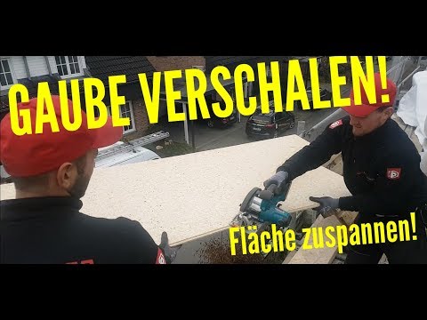 Dachdecker / Gaube (Teil 2/2) verschalen und Dachfläche zuspannen