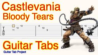 Castlevania Bloody Tears Guitar Tutorial Tabs