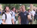 UNC campus police clear protesters out of Polk Place