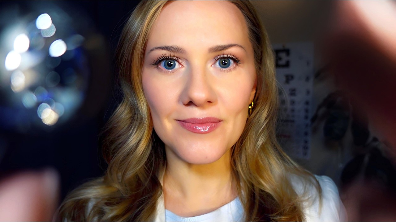 Comprehensive Eye Exam for Deep Sleep | ASMR Soft Spoken into Whisper