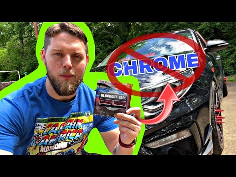 How To Black Out Chrome Trim!! (Blackout Tape)