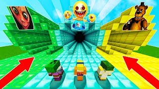 NO ENTRES AL TUNEL EQUIVOCADO EN MINECRAFT !! KICK THE BUDDY.EXE MOMO Y FNAF FREDDY EN MINECRAFT