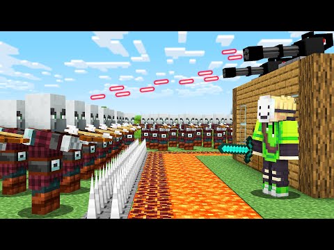 Pillagers vs The Most Secure House - Minecraft