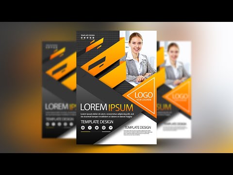 Easy Flyer Design Tutorial Creative A4 Flyer Design Photoshop CC Tutorial Vertex Graphic