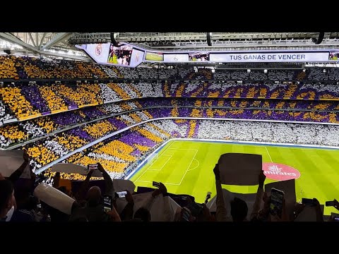 BRUTAL TIFO en el BERNABÉU! Hala Madrid y nada más • Real Madrid - FC Barcelona • El Clásico