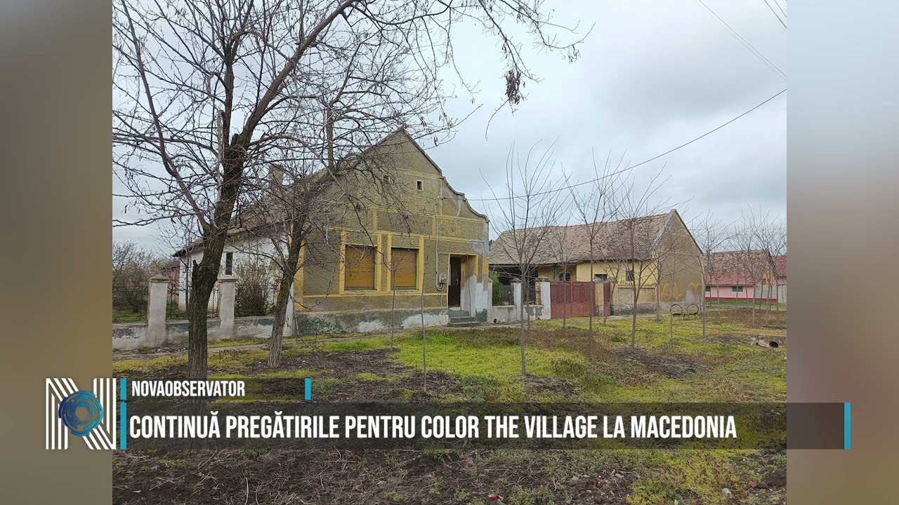 Continuă pregătirile pentru Color the Village la Macedonia