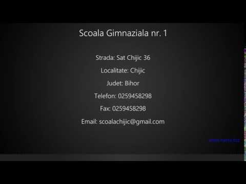 Scoala Gimnaziala nr. 1 Chijic