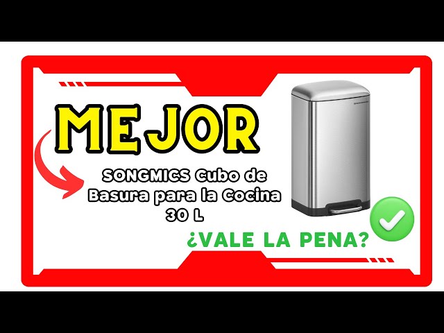 Vídeo relacionado con SONGMICS Cubo de Basura de Cocina de 3 x 15 L, con 3 compartimentos, 15 Bolsas, Cubos Extraíbles, Tapa, Asas, Cierre Suave, Acero Inoxidable, Plata LTB145EZ01
