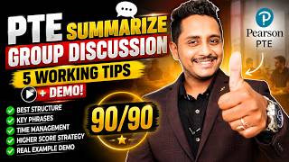PTE Summarize Group Discussion: 90/90 Score Strategy + 5 Working Tips 