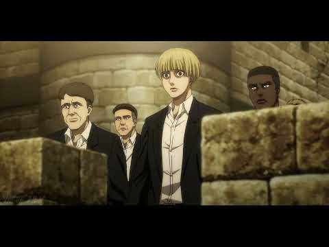 EREN VS REINER FULL FIGHT HD ( Epic war Marley-Paradise ) Attack On Titan S4 sub indo