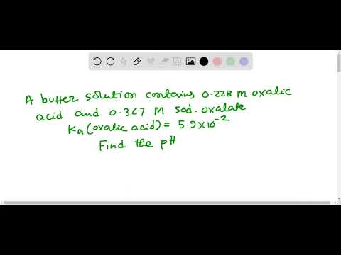 What is the pH of a buffer solution containing 0.228 M oxalic acid (Ka = 5.9x10^-2 M) and 0.367 M s…