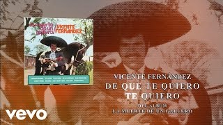 Vicente Fernández - De Que Te Quiero Te Quiero (Cover Audio)