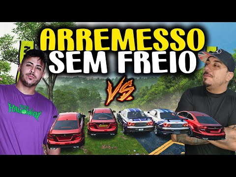 RENATO GARCIA VS ZOIOOGAMER - ARREMESSO DE CARROS SEM FREIO - FORZA HORIZON 5 GAMEPLAY