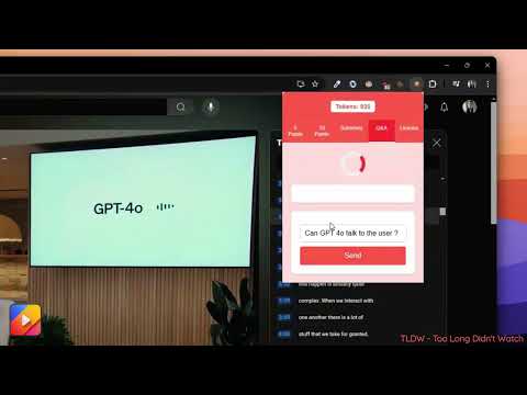 TLDW - Too Long Didn't Watch - Chrome Extension presentation