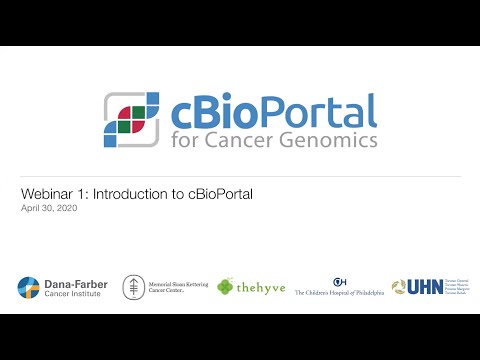 cBioPortal Webinar 1: Introduction