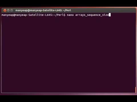 Perl Sequential Arrays Example