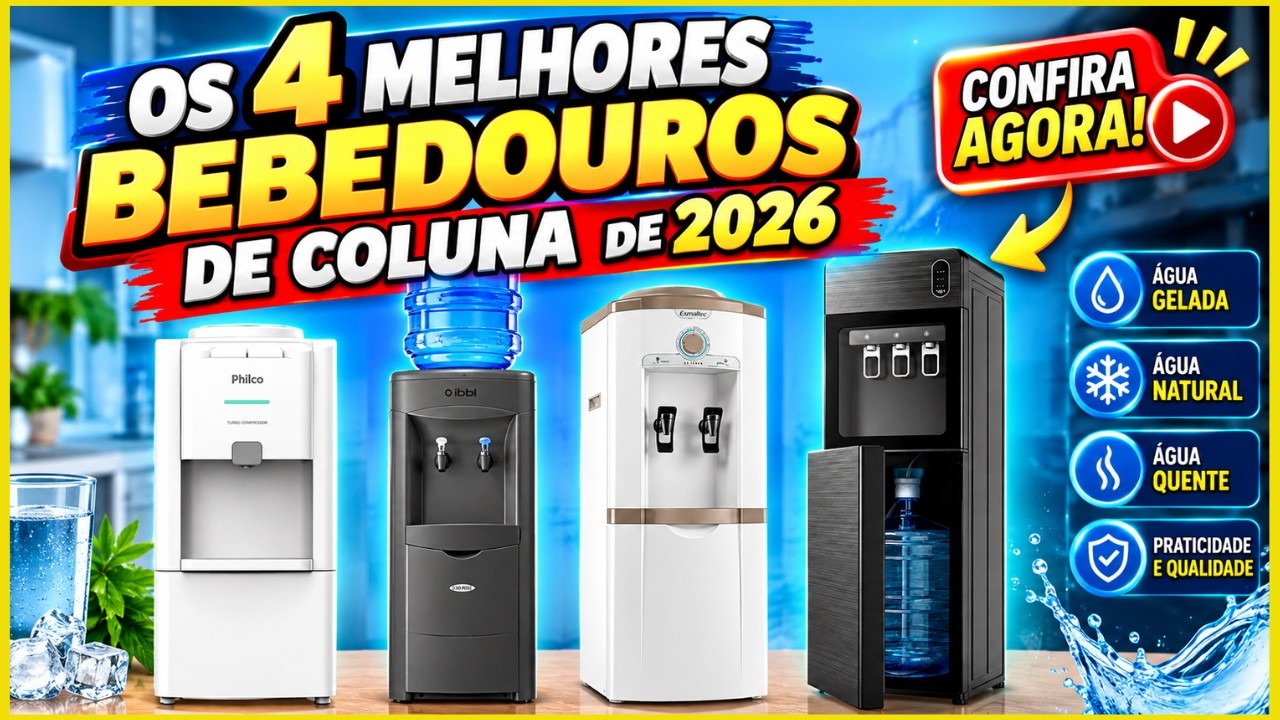 🚨 Os 4 Melhores Bebedouros de Coluna de 2026! Qual Vale a Pena?