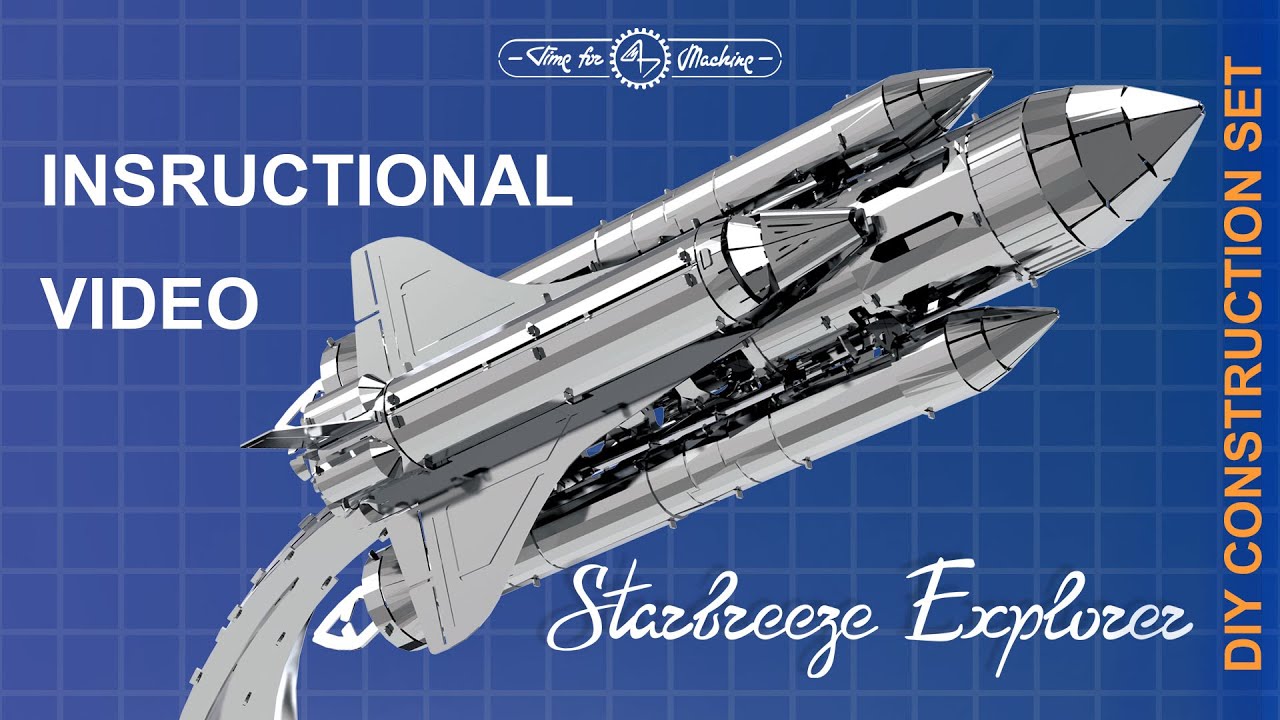 Ocelová stavebnice raketoplánu Starbreeze Explorer
