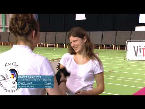 Richard vs Girard – Women's Barebow Gold | French Indoor Championship Vittel 2022