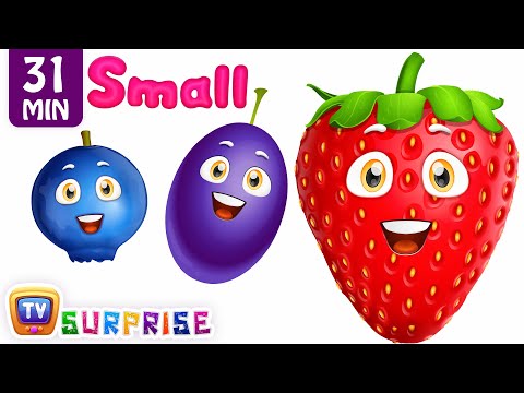 Learn Sizes & Fruits for Kids | ChuChu TV Surprise Eggs
