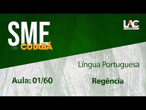 SME Cuiabá - Língua Portuguesa - Regência - 01/60