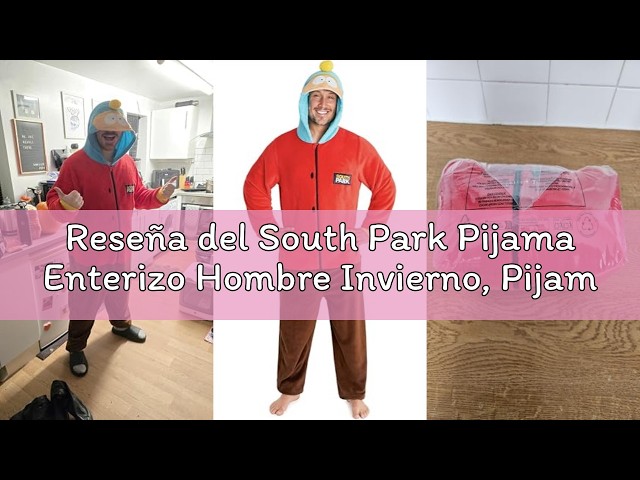 Vídeo relacionado con South Park Conjunto de Pijama Cortos para Hombre Cartman Ropa de Dormir, azul, M