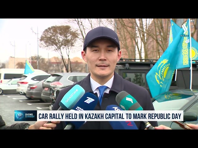 Car rally held in Kazakh capital to mark Republic Day