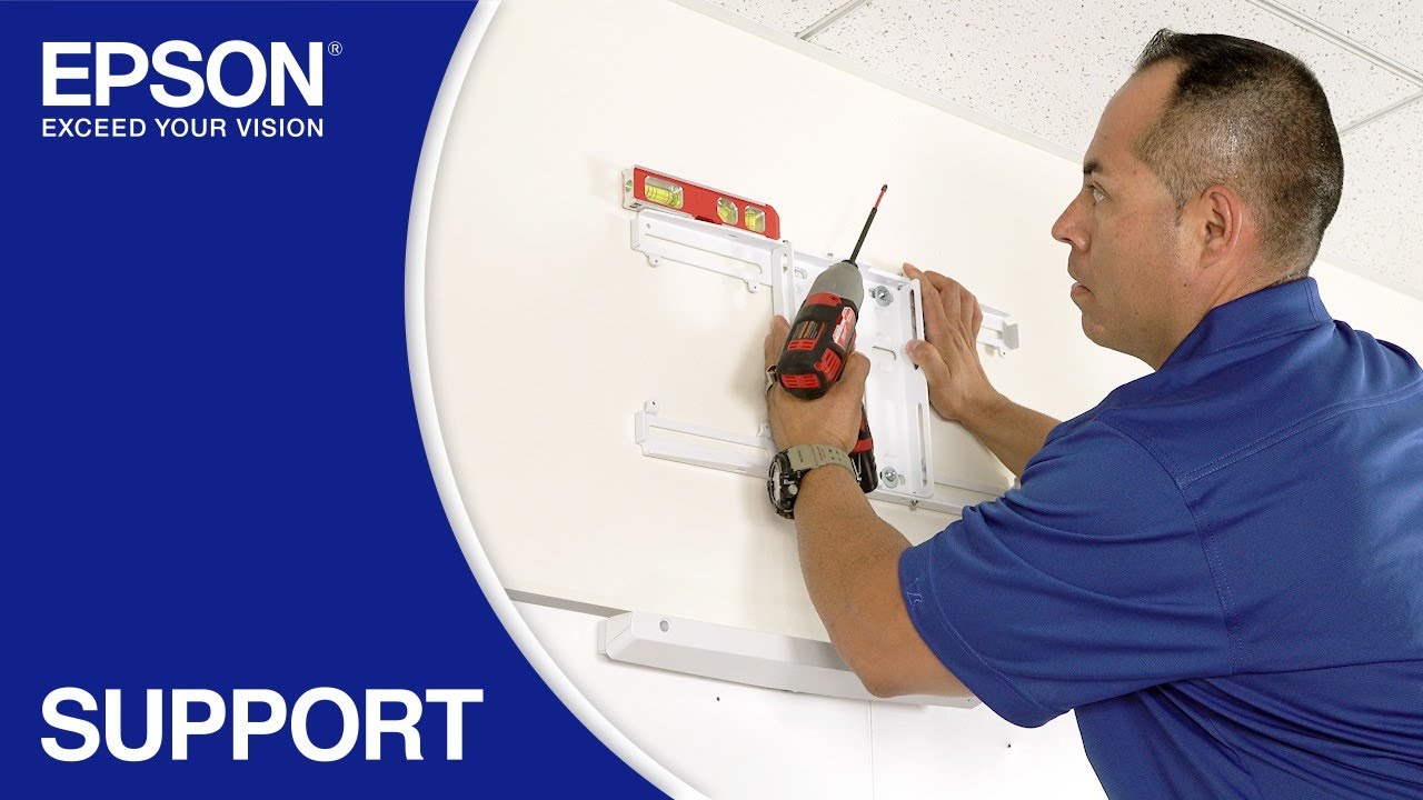 Epson BrightLink 1480Fi/1485Fi Projector | #4 Mount the Wall Plate