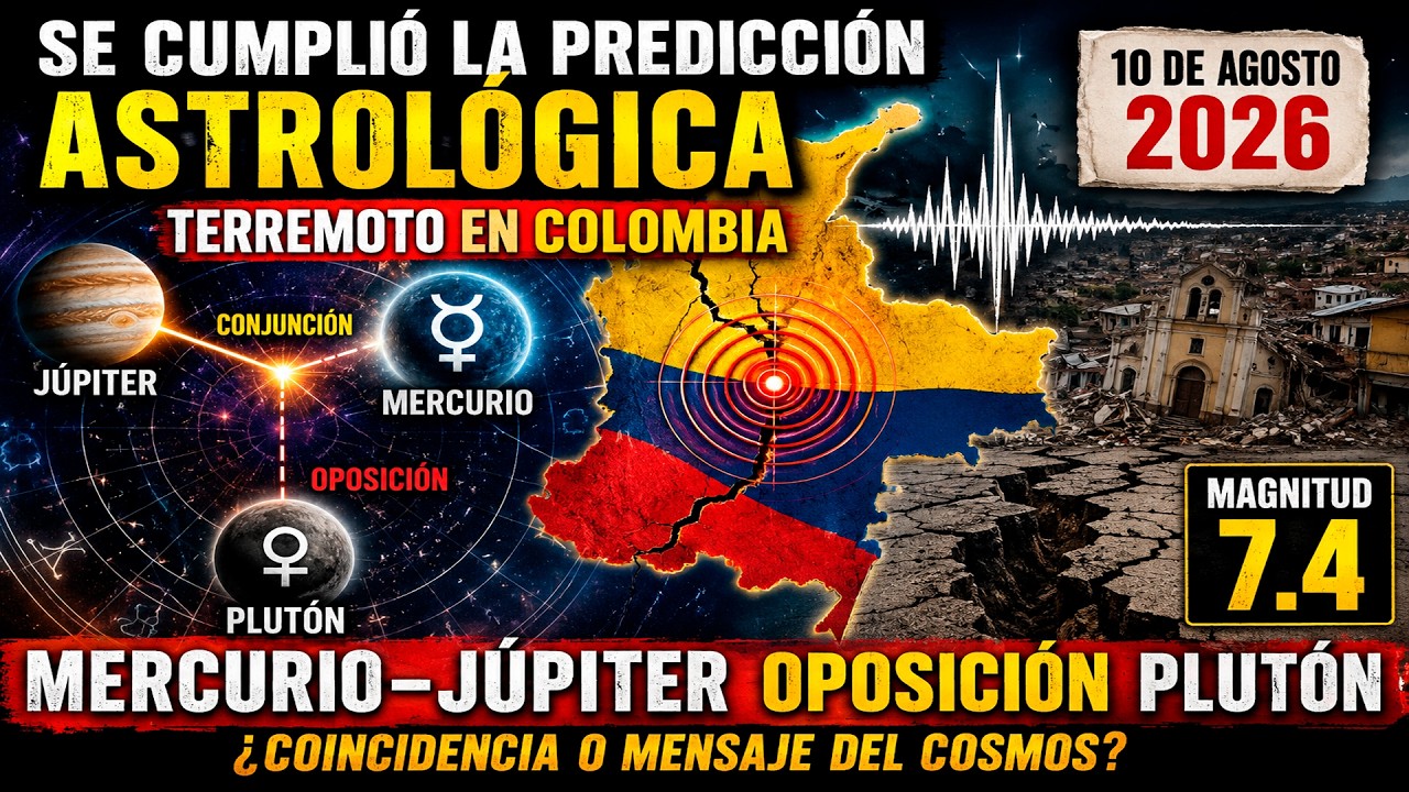 SE CUMPLIÓ LA PREDICCIÓN ASTROLÓGICA CON EL TERREMOTO EN COLOMBIA 2026