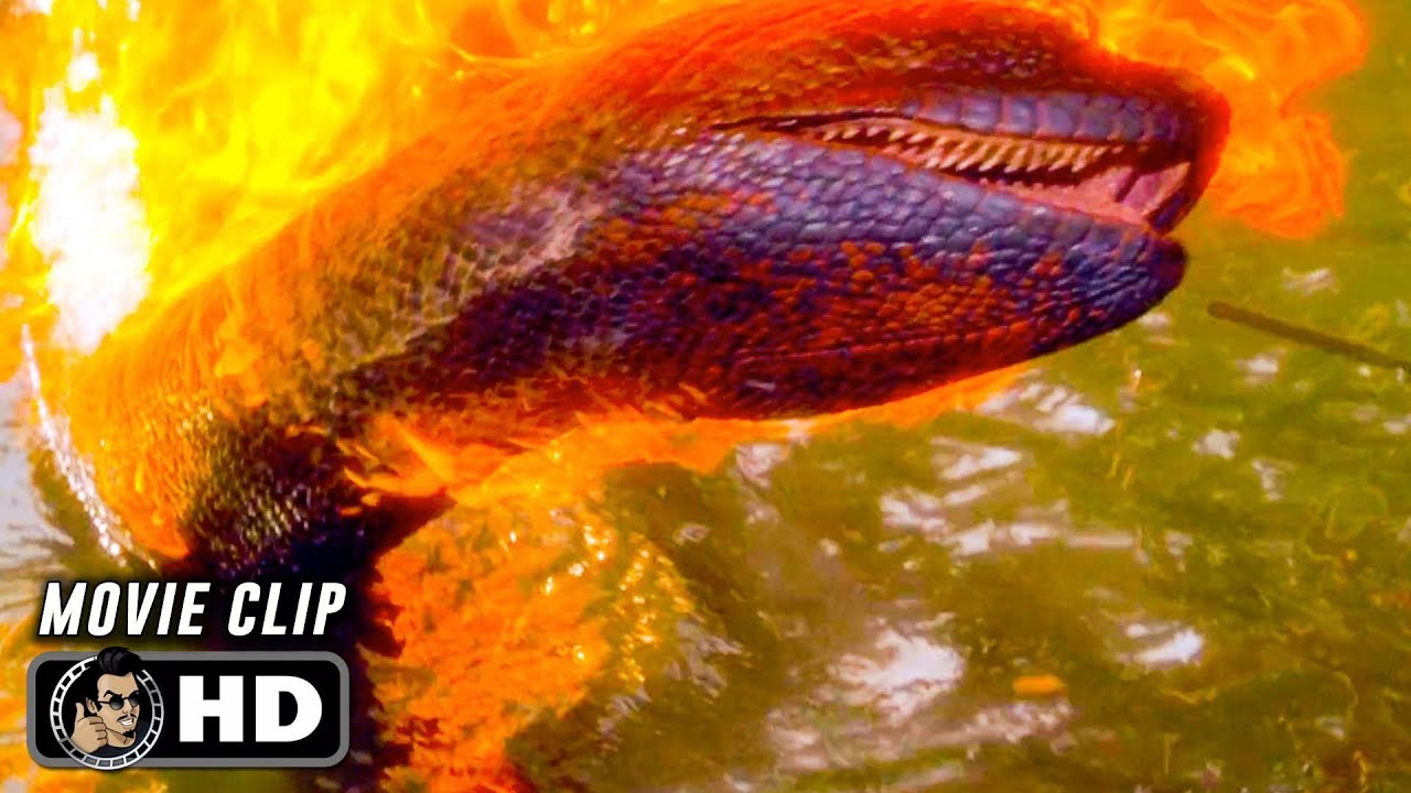 Snake On Fire Scene | ANACONDA (1997) Movie CLIP HD
