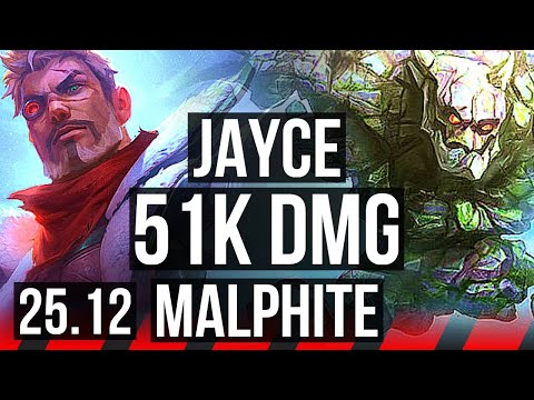 JAYCE vs MALPHITE (TOP) | 51k DMG, 16/4/9, Godlike | EUW Master | 25.12