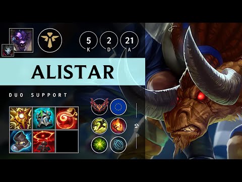 Alistar Support vs Nautilus - EUW Grandmaster Patch 25.18