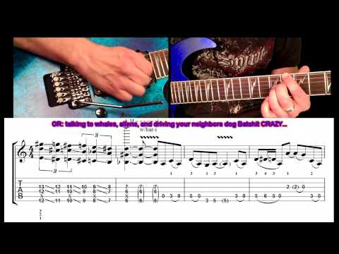 Satch boogie (how to play) intro 1 c.  click below for next lesson.