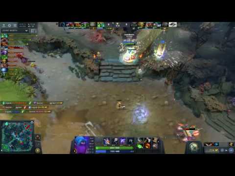 Liquid.Miracle- gets a double kill!  Miracle- playing Anti-Mage Team Liquid vs Team Secret at The In