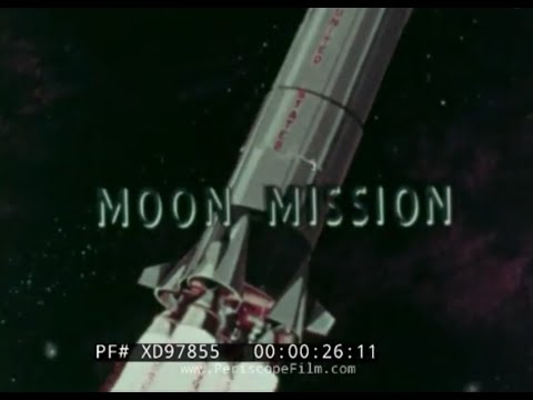 " MOON MISSION ” 1960s NASA PRE-APOLLO MOON LANDING EDUCATIONAL FILM  WERNHER VON BRAUN   XD97855