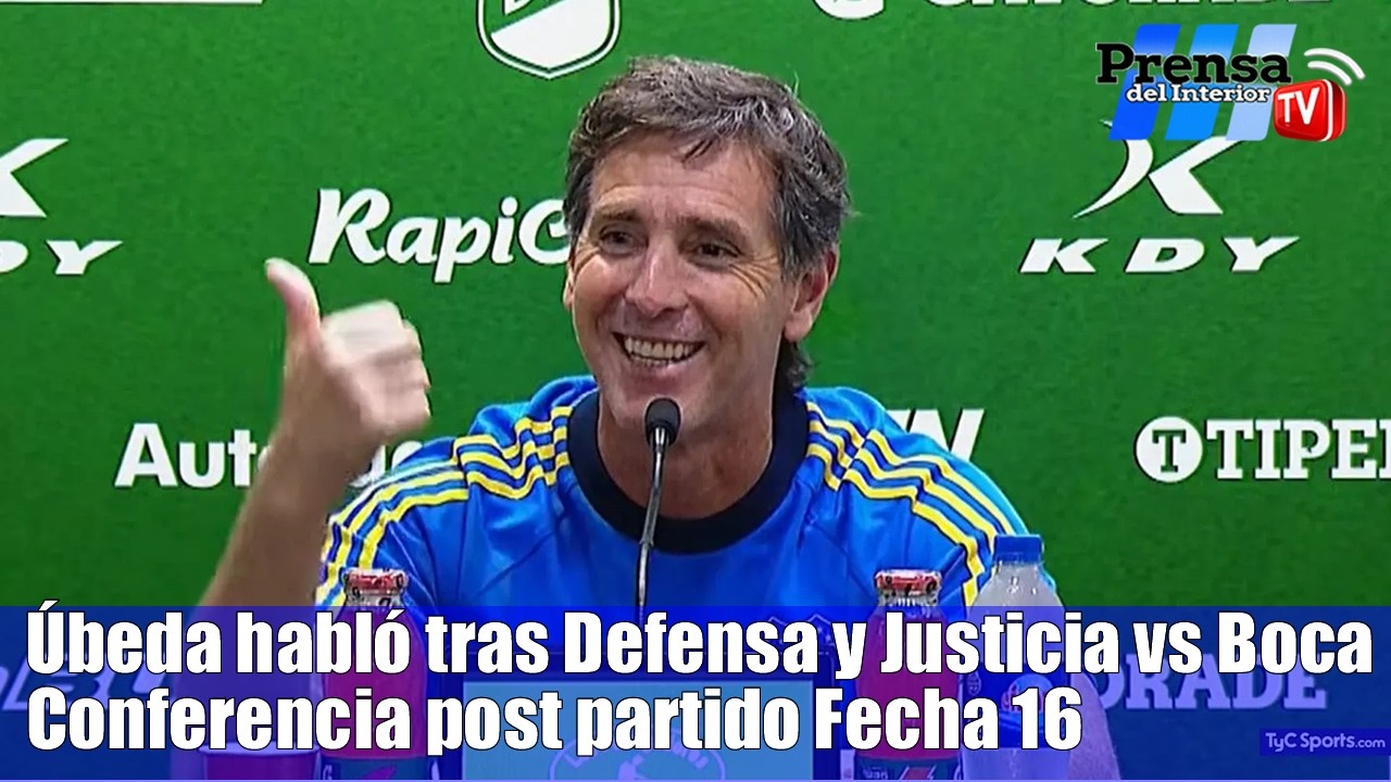 Úbeda habló tras Defensa y Justicia vs Boca - Conferencia post partido Fecha 16