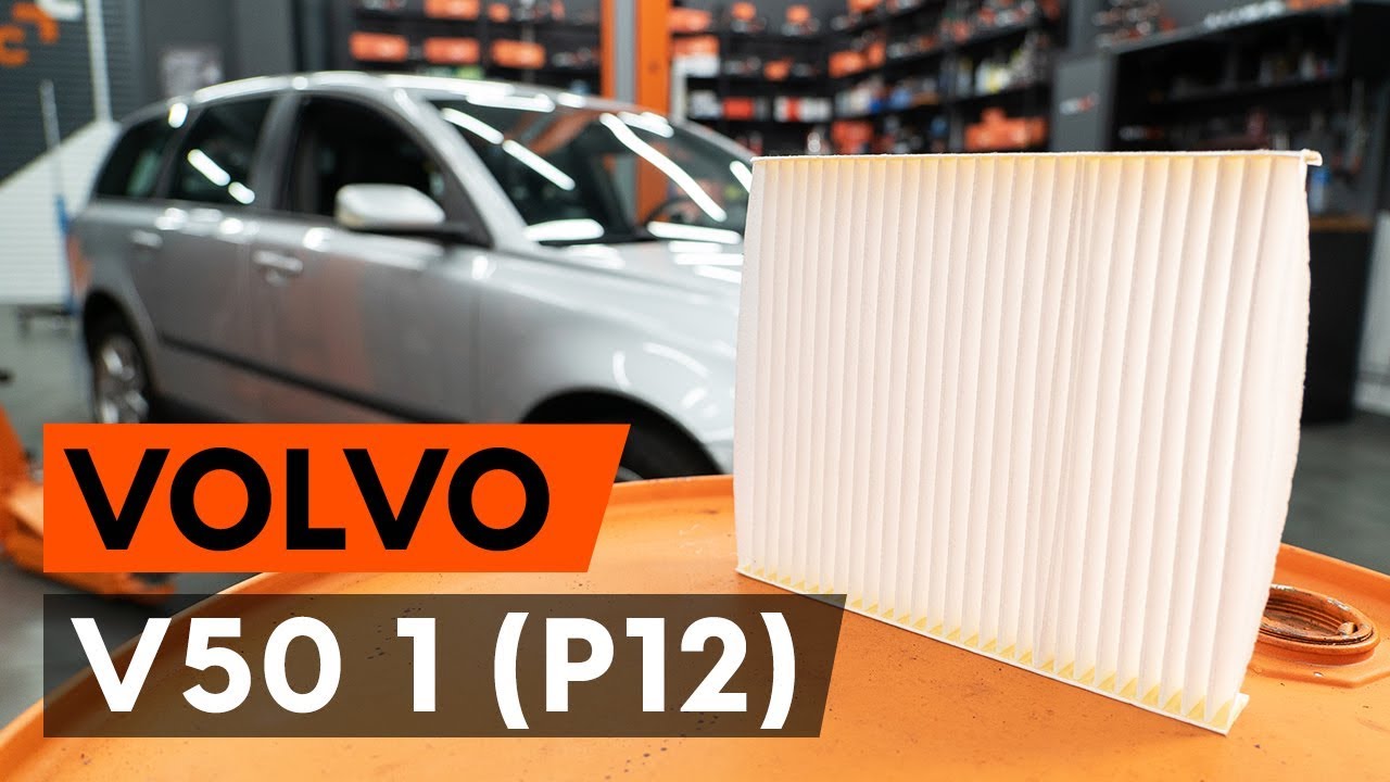 Pollenszűrő-csere Volvo V50 MW gépkocsin – Útmutató