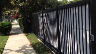Toluca Lake Celebrity Home Iron and Wood Residential Gate