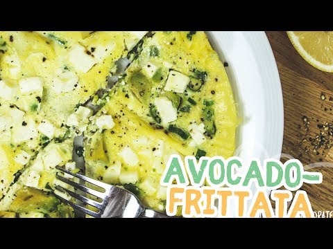 Low-Carb Avocado-Feta-Frittata - Essen ohne Kohlenhydrate